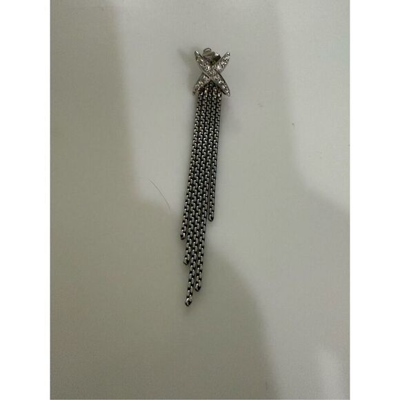 David yurman diamond x tassel earring 18k and 925 - Picture 2 of 11